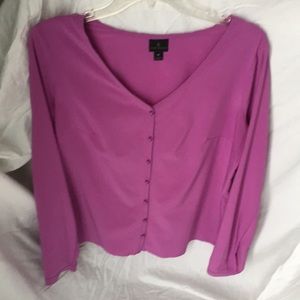 Worthington ladies blouse fuchsia color
